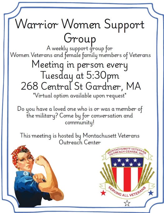 Flyer for Warrior Women Support Group — Gardner