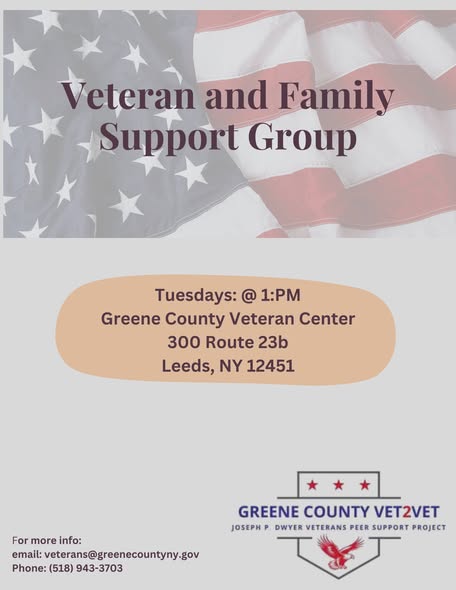 Flyer for Veteran and Family Support Group