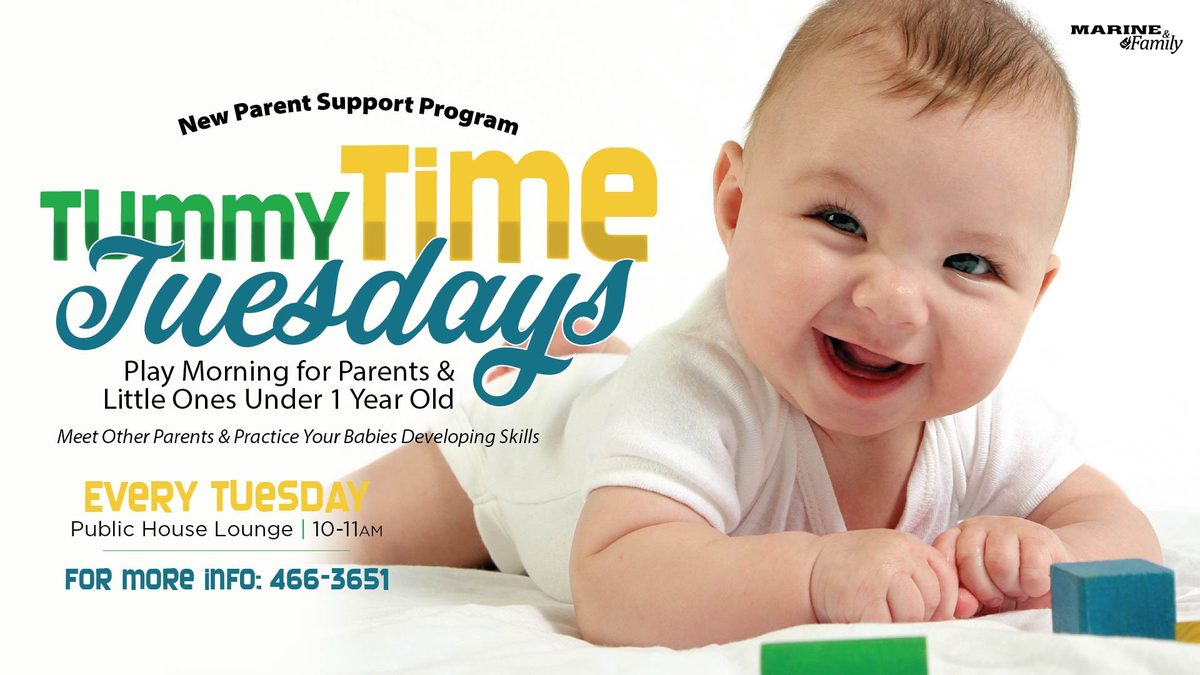 Flyer for Tummy Time Tuesdays