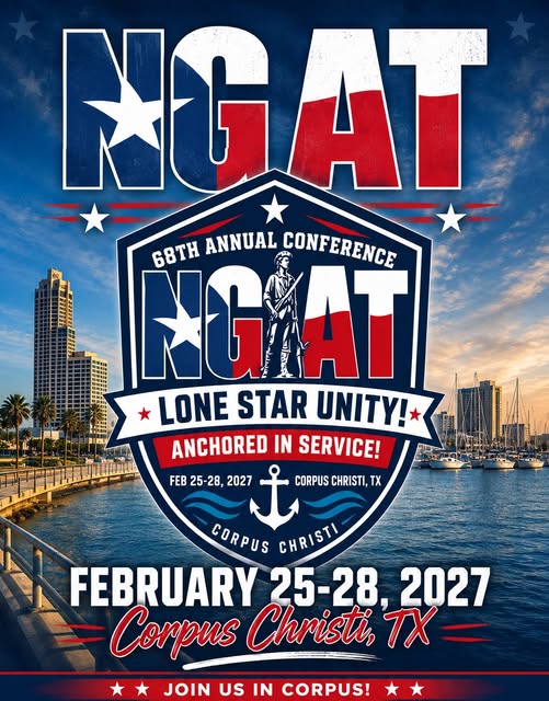 Flyer for 68th Annual NGAT Conference — Lone Star Unity, Anchored in Service