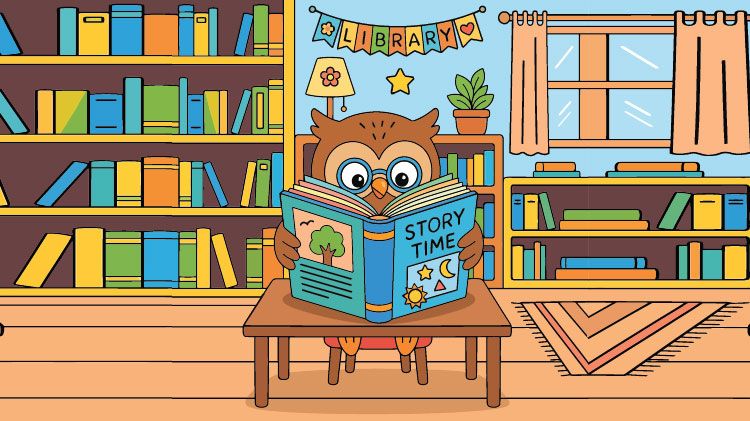 Flyer for Story Time at the Medal of Honor Memorial Library