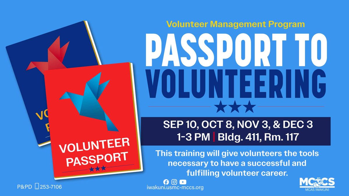Flyer for Passport to Volunteering