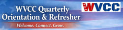 Flyer for Quarterly WVCC New Member Orientation & Refresher