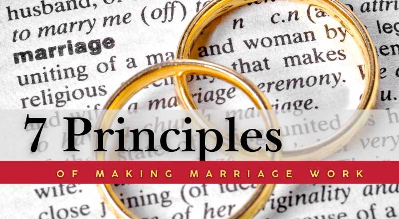 Flyer for 7 Principles of Making Marriage Work