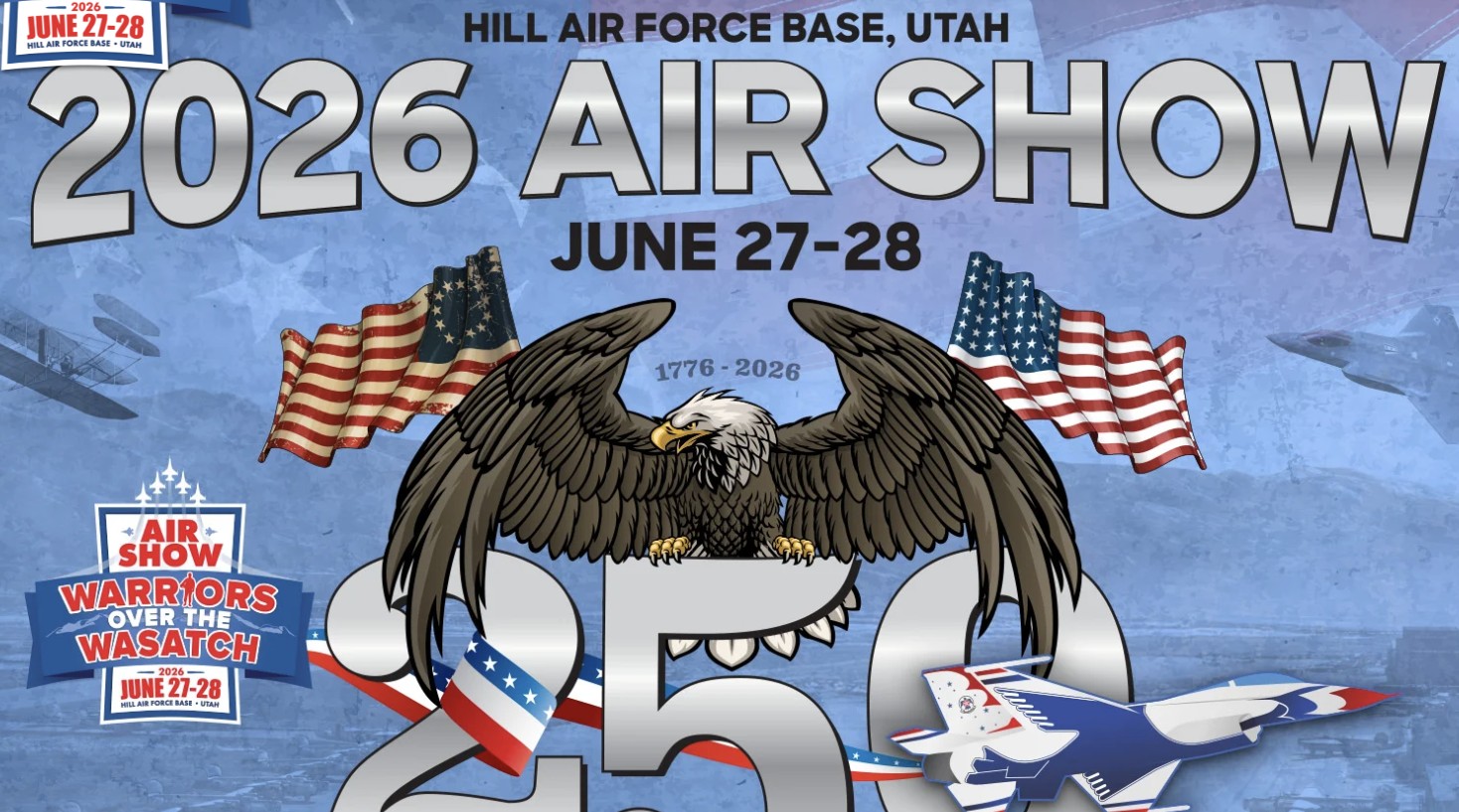 Flyer for Warriors Over The Wasatch Air Show — Day 1 (Hill AFB)