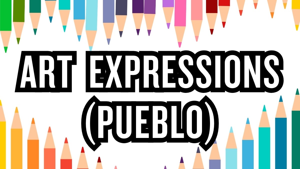 Flyer for Art Expression (Pueblo) – Free Weekly Art Class