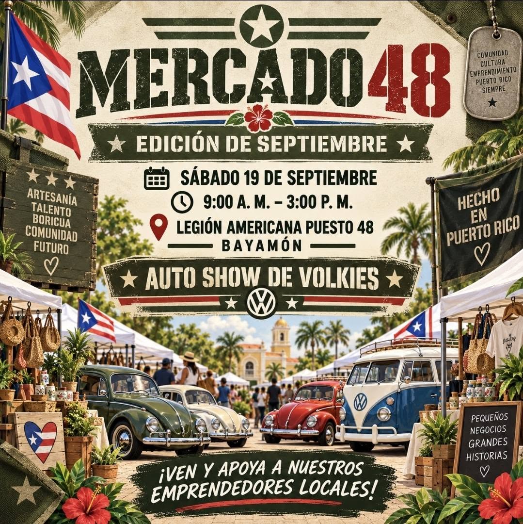 Flyer for Mercado 48 - Legión Americana Puesto 48, Bayamón