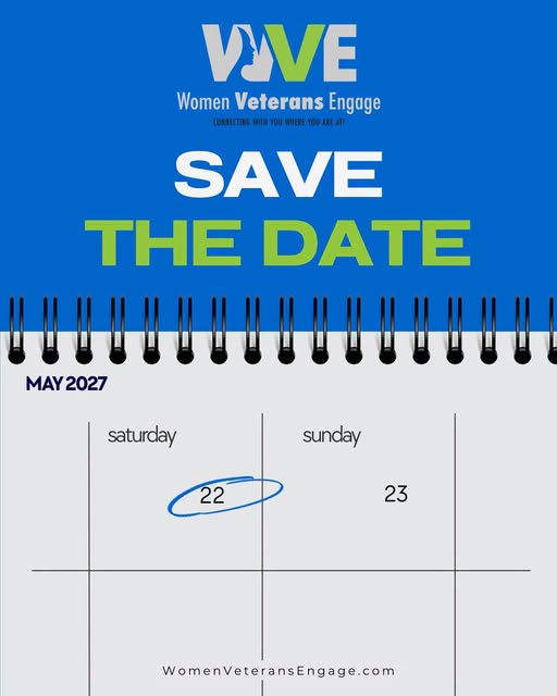 Flyer for Women Veterans Engage 2027 — Save the Date