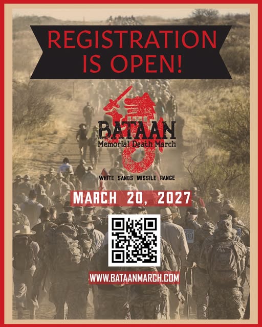 Flyer for Bataan Memorial Death March 2027 — White Sands Missile Range