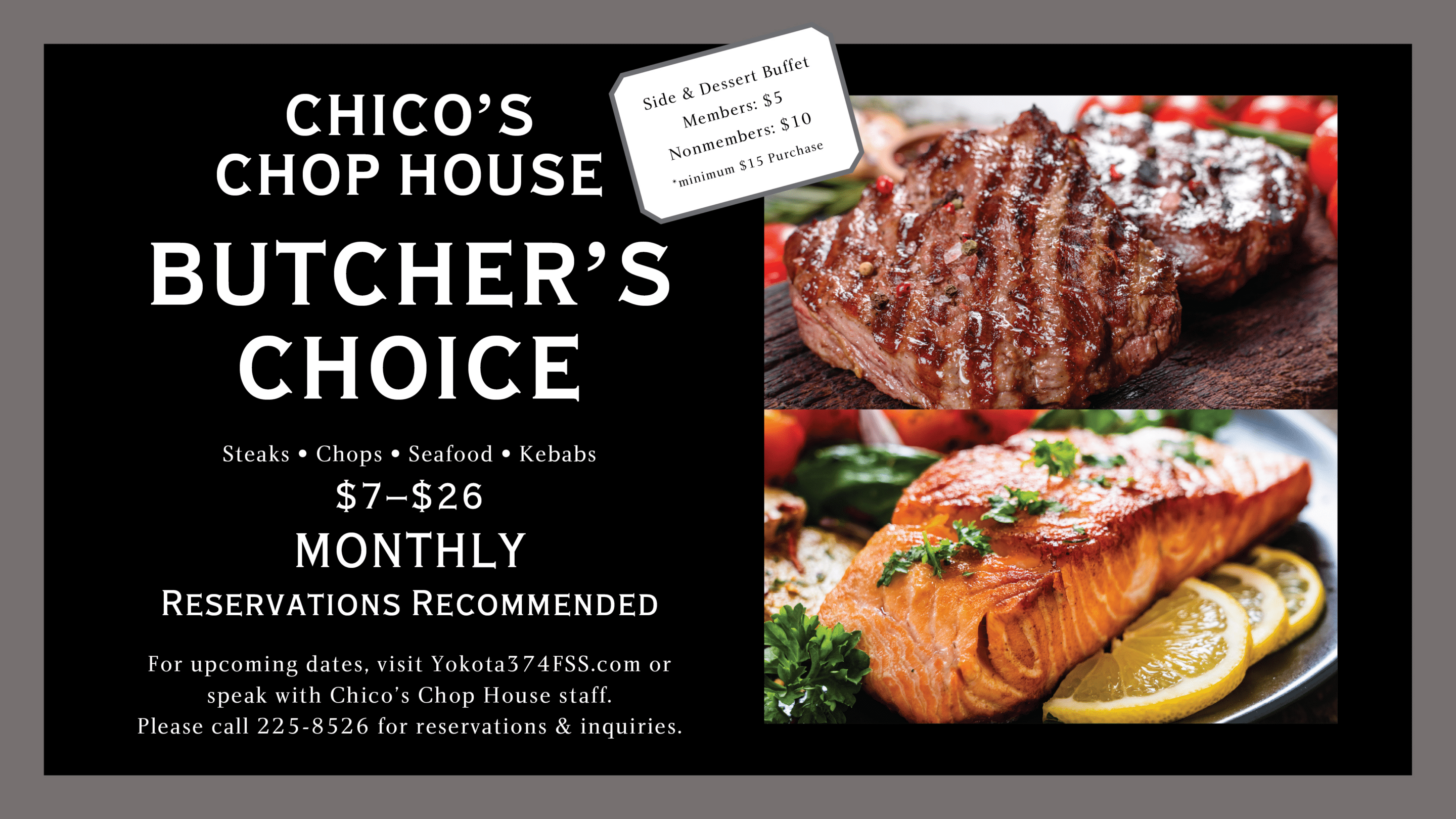 Flyer for BUTCHER’S CHOICE